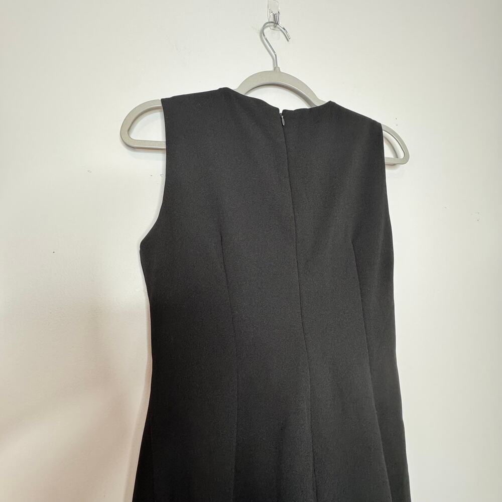 Calvin Klein Scuba Crepe Side Tie Sheath Dress Black Women Size 10P Petite NWT - Picture 5 of 7